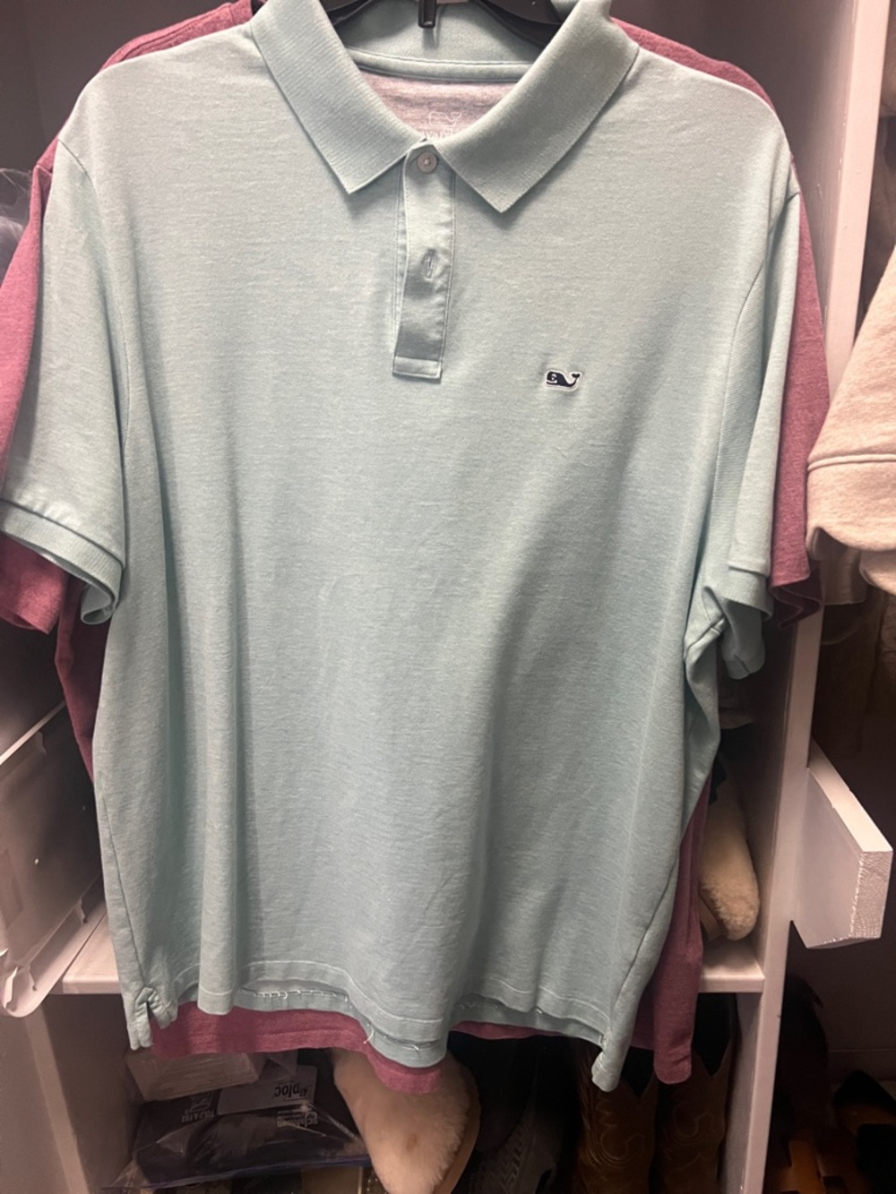 Vineyard Vines Men's Light Seafoam Polo Shirt